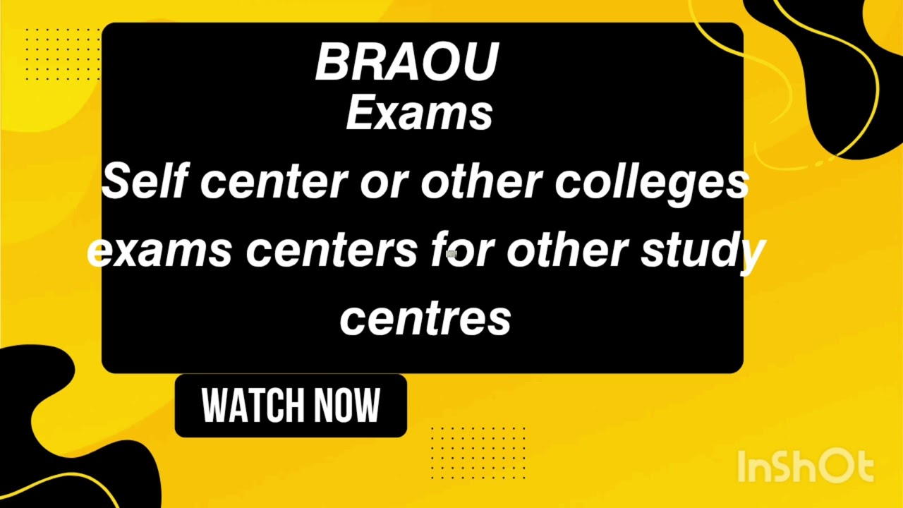 Dr. Br ambedkar open university exam center doubts and clarifications