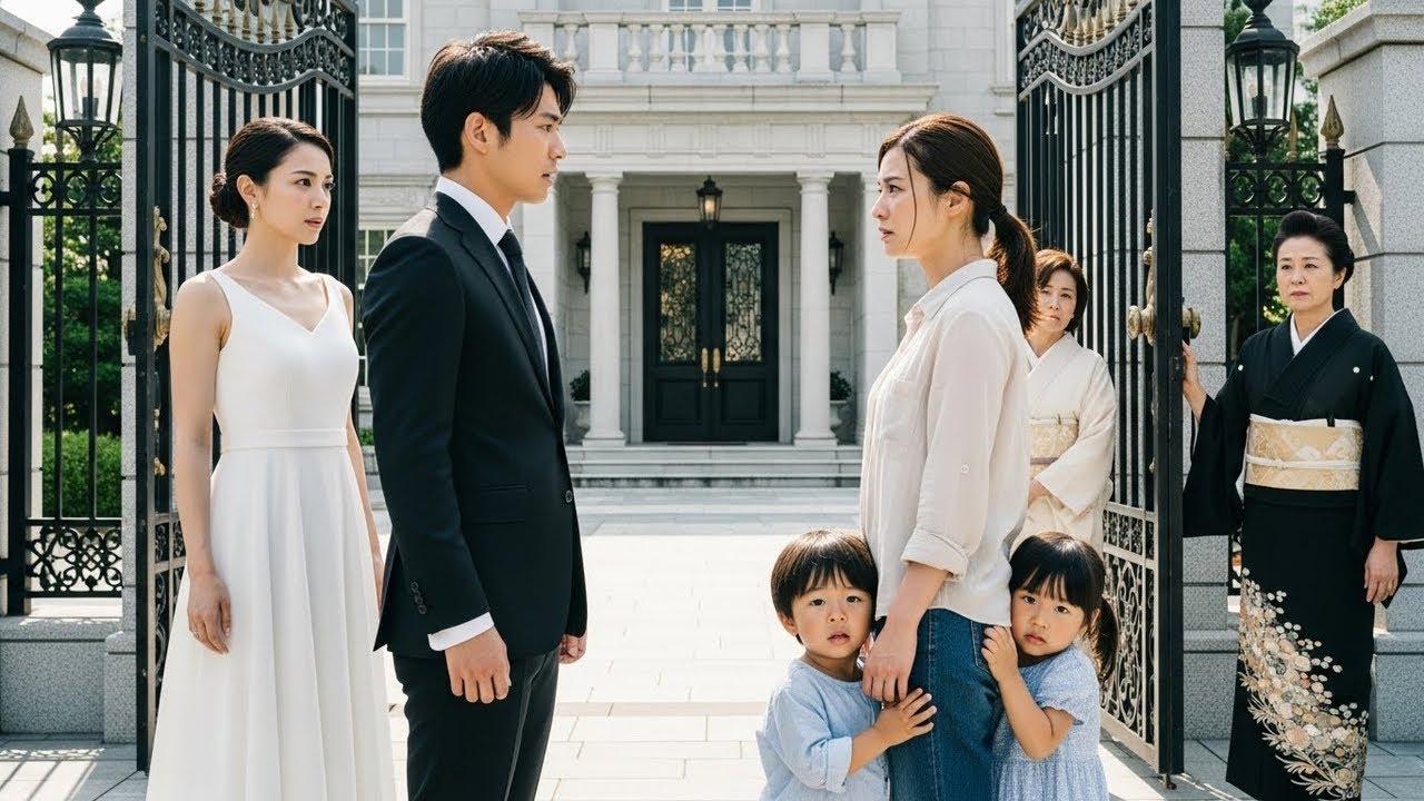 豪邸の門前で新妻を家族に紹介するはずが…4年前に消えた元カノと双子が「パパ？」→全てを察した新妻が神対応