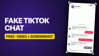 Fake TikTok Chat Generator (Free) – Make Fake TikTok Story Video - Vidulk.com