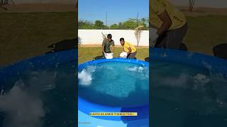100 Kg DRY ICE vs POOL!😱 || Don’t Try This! || #shorts #shortsfeed #experiment
