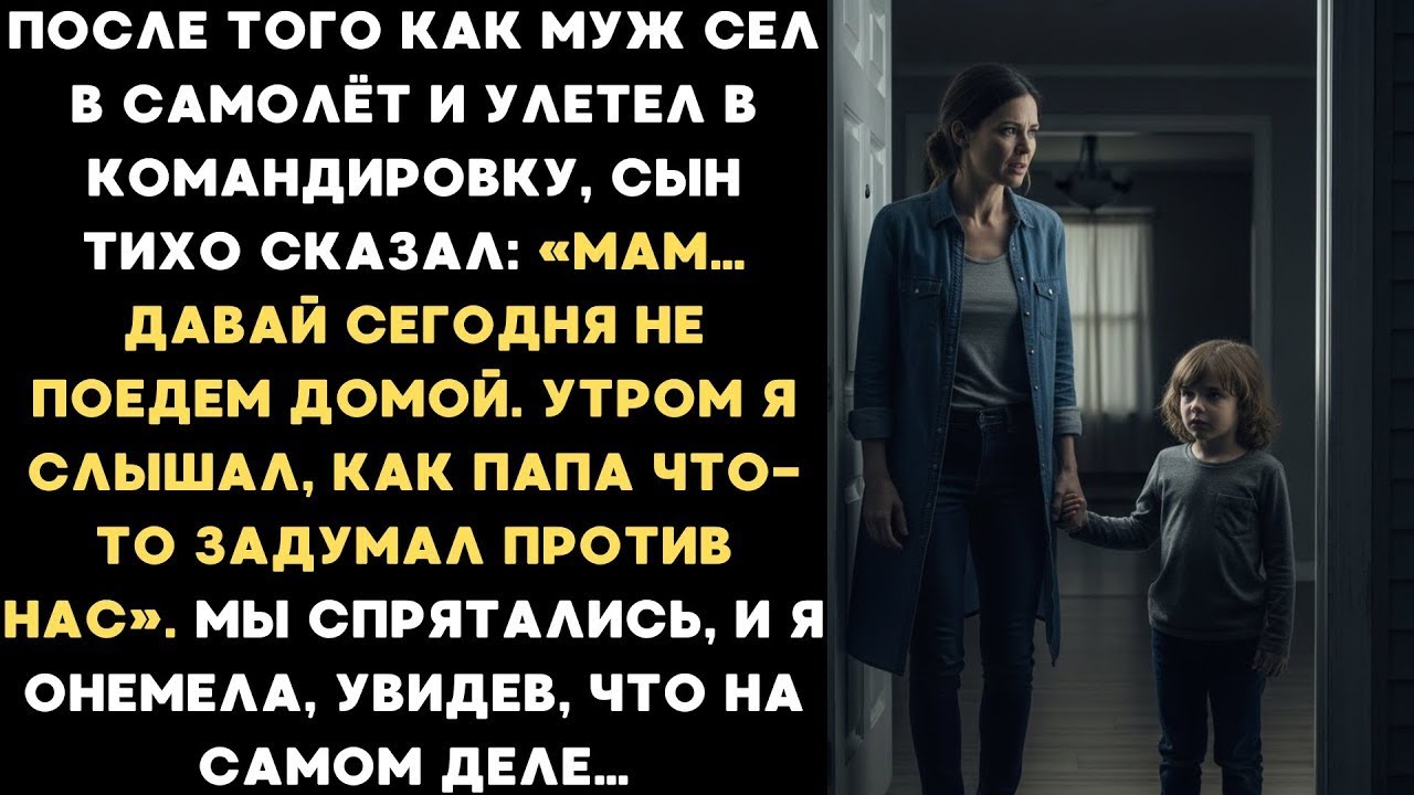 Мама… давай сегодня не пойдем домой, — умолял меня сын. Я потеряла дар речи, когда увидела