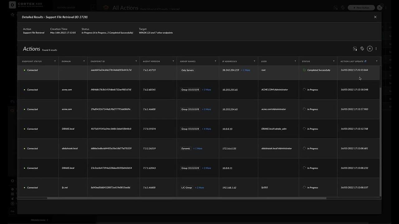 Cortex XDR HowTo Video Action Center YouTube