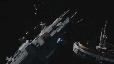 The Expanse:  Rocinante Attacks the Spin Station (clean cut)