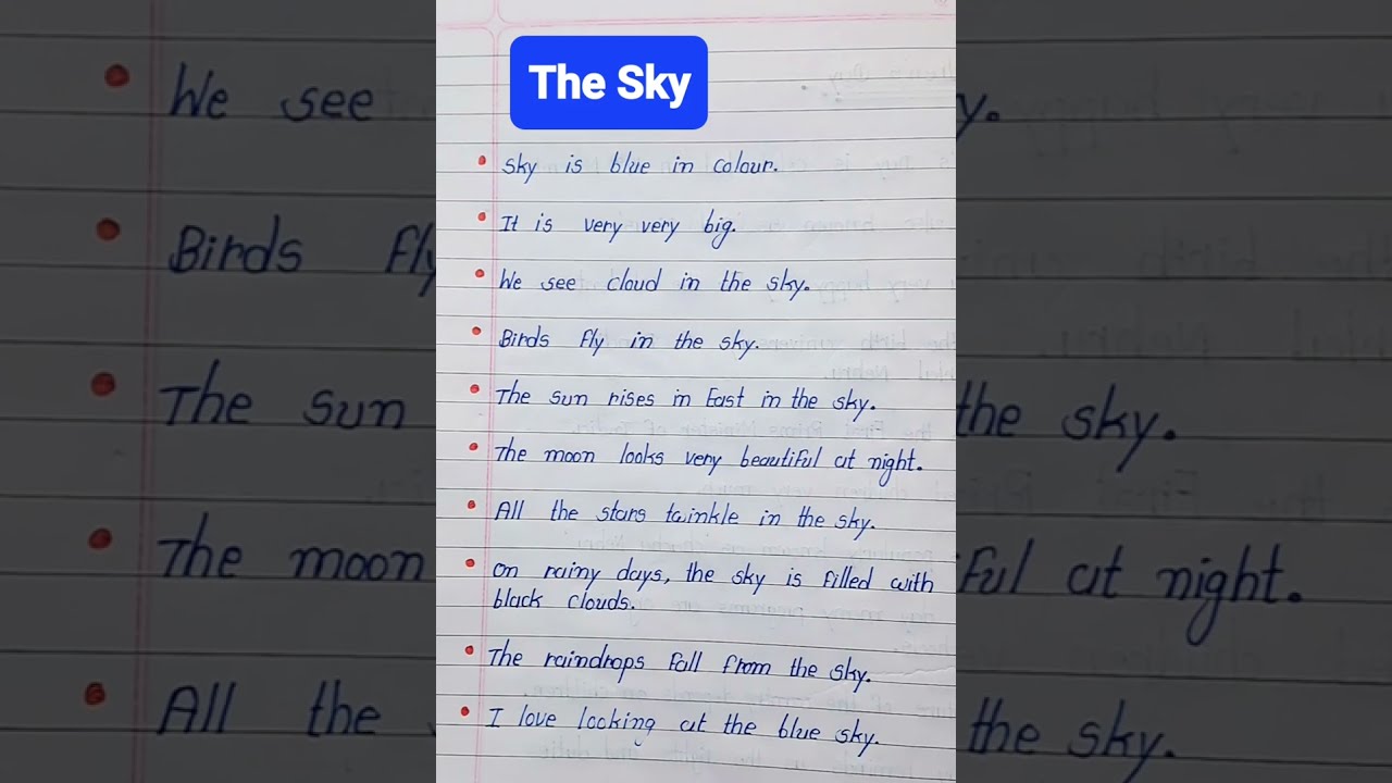 10 Lines On Sky In English The Essay