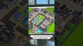 I build an entire town in the sims 4! #sims4 #simsbuild