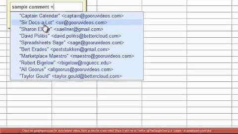 How to Add Comments to Google Spreadsheets