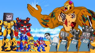 Monster School: The War Against Zombies - Bumblebee, Skibidi, Kong, Titan TV MAN - Fan animation