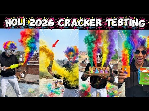 Holi Crackers Testing 🤯 Holi Collection 😱 #holi #holi2026 #celebration