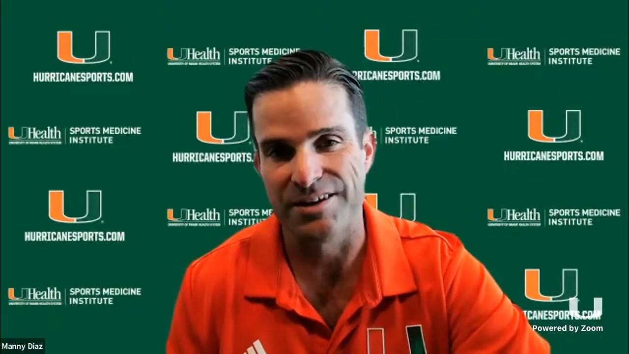 Miami Hurricanes Coach Manny Diaz Pre MIchigan State Press Conference