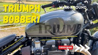 My Custom 2017 Triumph Bobber || Walk Around and Waffle