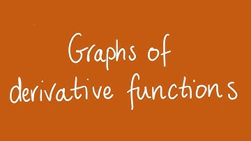 Graphs of derivative functions | Unit 1 and 2 VCE Maths Methods