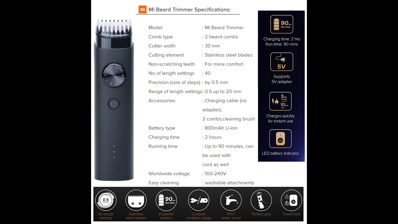 mi xxq01hm trimmer charger