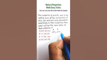 Ratio Proportion | Ratio And Proportion Math Tricks| SSC CGL MTS CHSL WB PSC FOOD ||