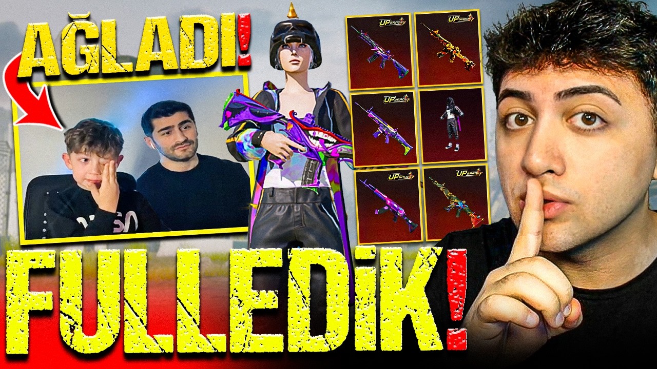 BABASINDAN İZİN ALDIK! EYMEN'İN HESABINI FULLEDİK! (AĞLADI) | PUBG Mobile