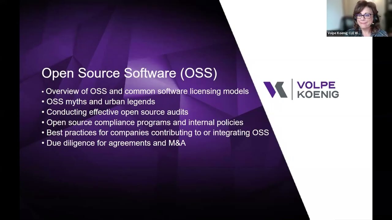 CLE Webinar: Risks and Rewards of Open Source Software