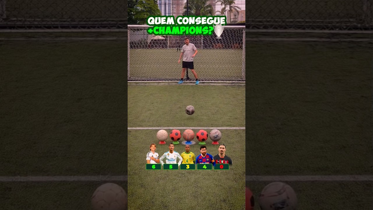 🏆 QUEM CONSEGUE MAIS CHAMPIONS LEAGUE? #shorts #futebol