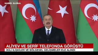 Aliyev ve Şerif Telefonda Görüştü