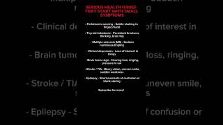 7 Serious Health Conditions That Can Start With Small Symptoms | Early Warning Signs 7 Serious Health Conditions That Can Start With Small Symptoms | Early Warning Signs