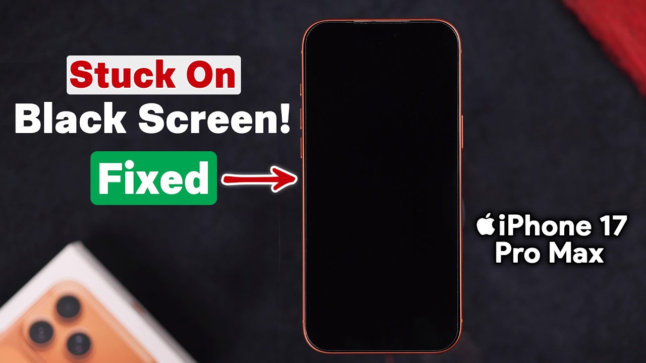 iPhone 17's Stuck on Black Screen? How to Fix! - YouTube