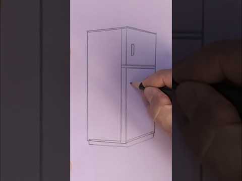 كيف ترسم الثلاجة بالمنظور 