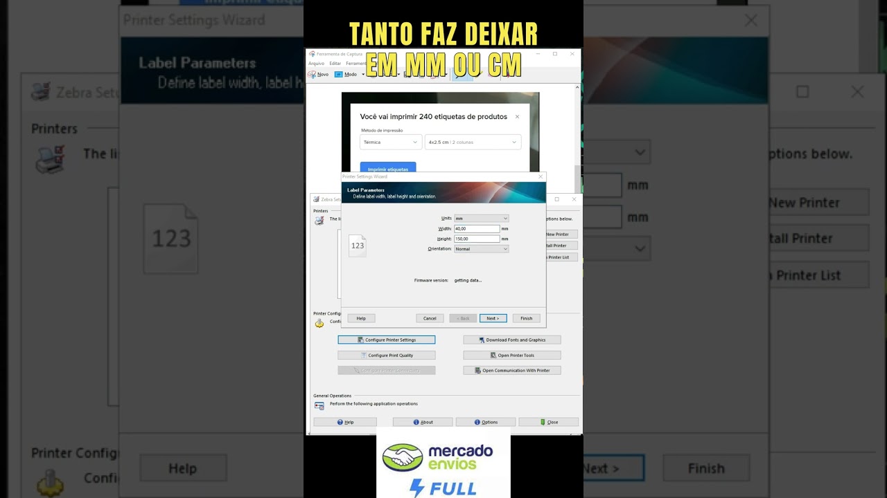 COMO CONFIGURAR ZEBRA SETUP UTILITIES PARA IMPRIMIR ETIQUETA FULL