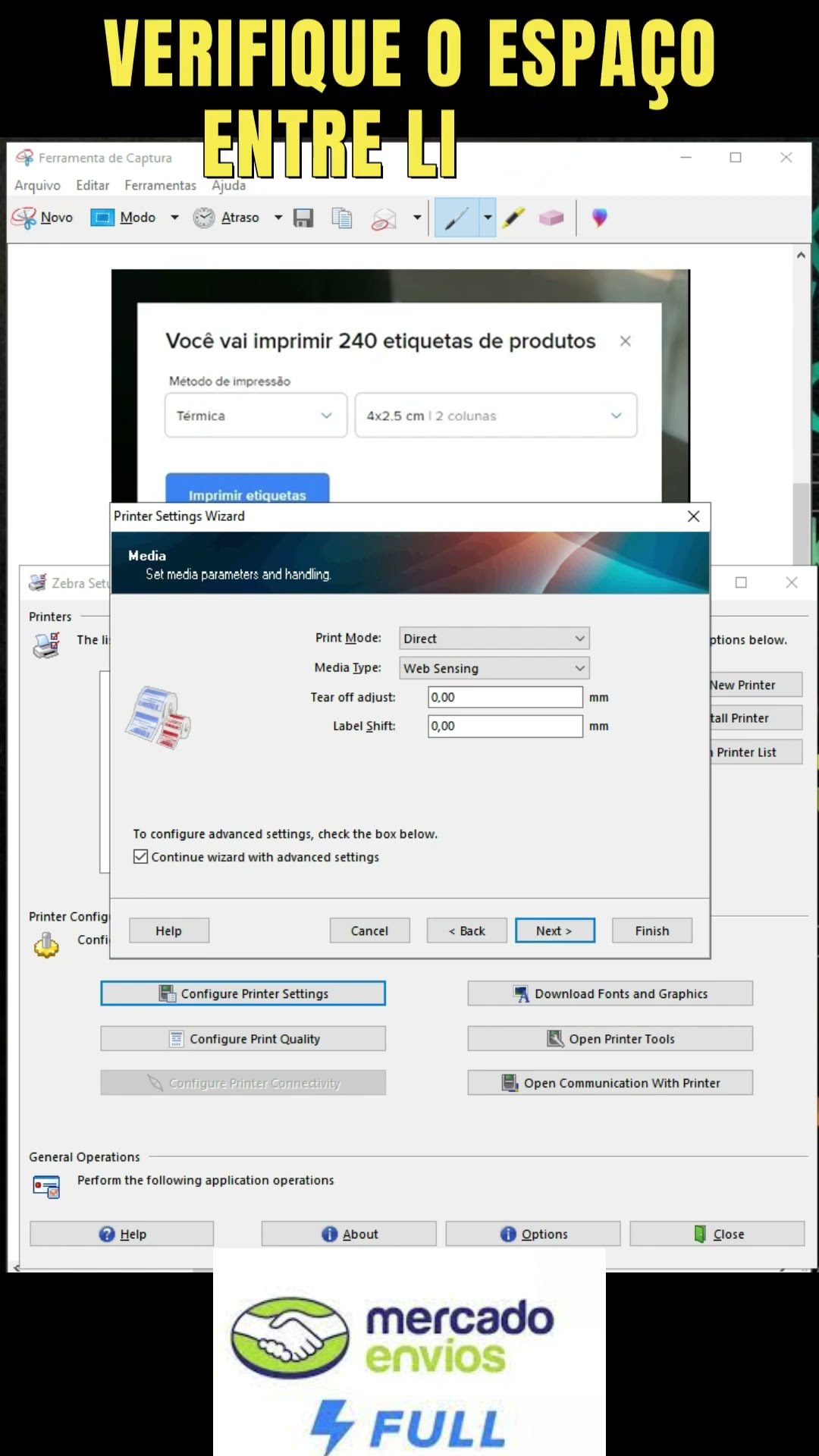 COMO CONFIGURAR ZEBRA SETUP UTILITIES PARA IMPRIMIR ETIQUETA FULL