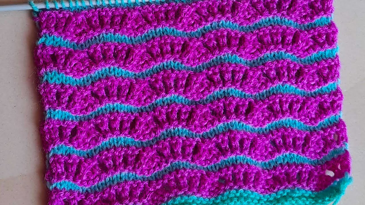 Two colour ka sweater design for girls, Two colour baby sweater design