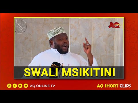 MTUME AMKATALIA KIPOFU KWA NINI HUSWALI MSIKITINI SHEIKH MIKIDADI LIPENA