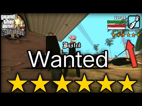 GTA SAN ANDREAS 6 Stars Wanted Level YouTube Hqdefault 