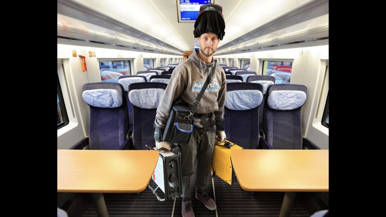 9€ Ticket dafür fahr ich zum Schweißen mit dem Zug 😃😂 Alu Löffel