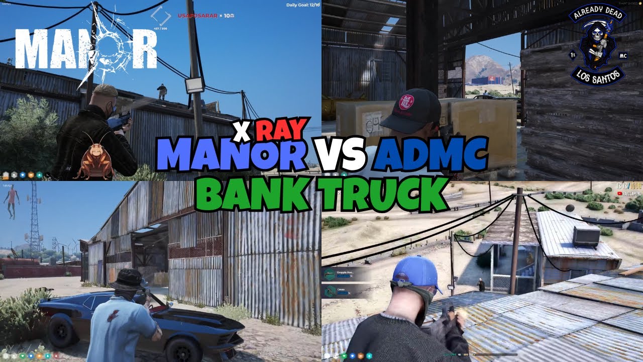 Manor x Ray Pull up to ADMC's Bank Truck At The Senora Scrapyard | MULTIPOV | NOPIXEL 4.0 GTA RP