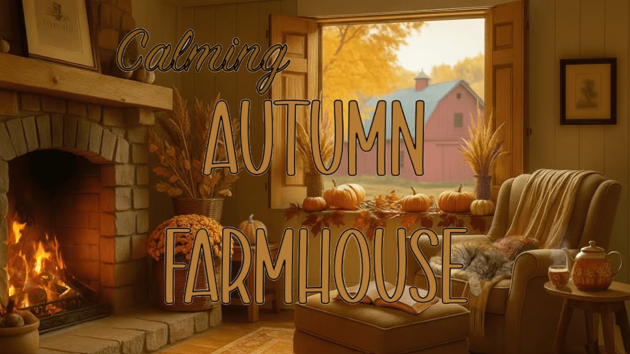 Calming Autumn Farmhouse with SFX for Reading, Studying, or Relaxing ...