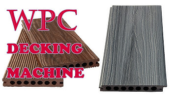 China WPC decking Machine / Co-extrusion WPC Decking Machine with online embossing