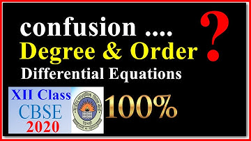 class 12 maths  Oder and Degree of Differential Equations NCERT Class 12 chapter 9 solutions