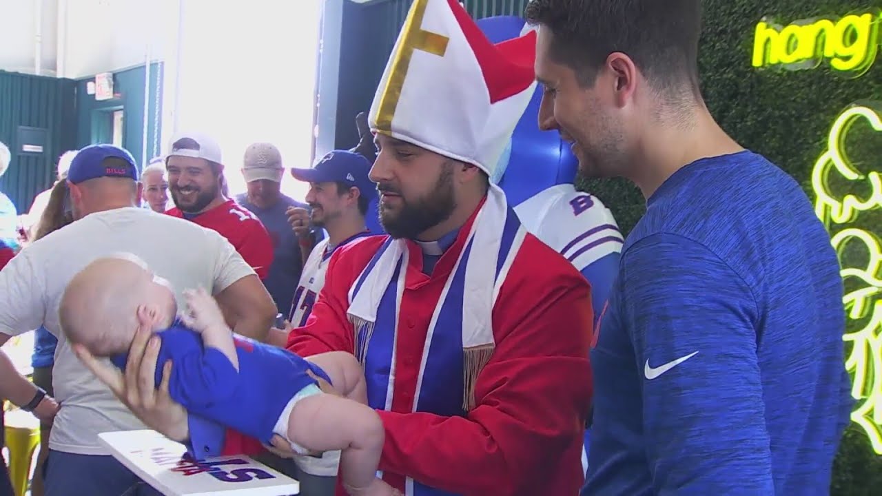 Bills Mafia Baptisms take place at Harvey's Garden