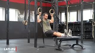 Elevated Lat Pulls in Rings | GorillAthletics