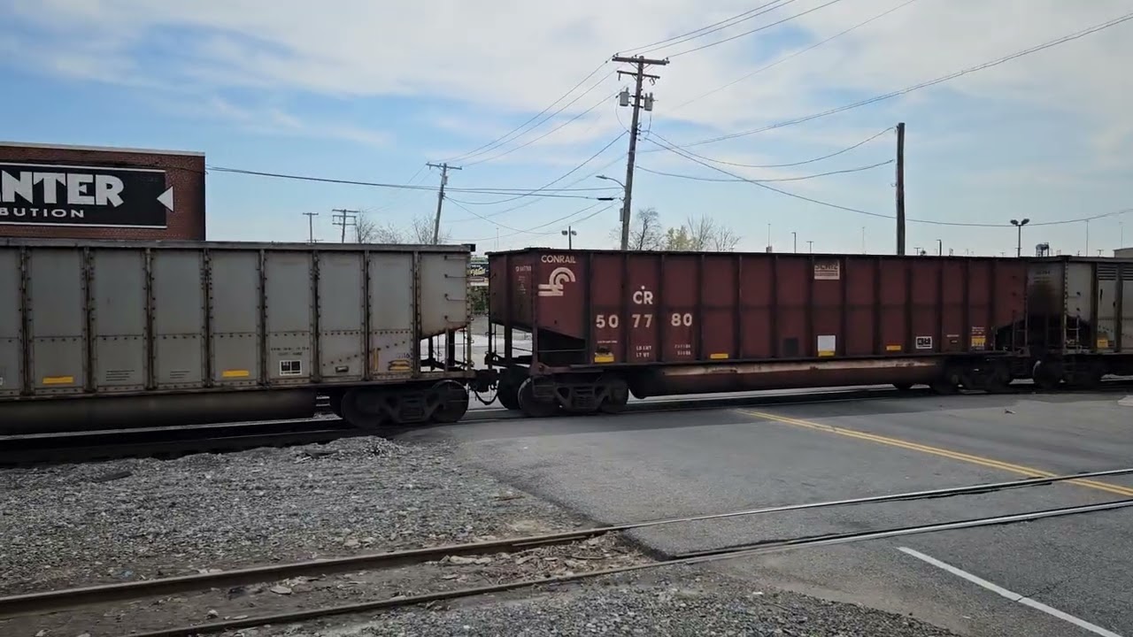 NS Empty Coal Train Exiting Bayview Yard In Baltimore, MD