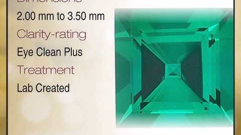 CHATHAM CREATED EMERALD Square Step Cut Gems Standard - Calibrated - africagems.com
