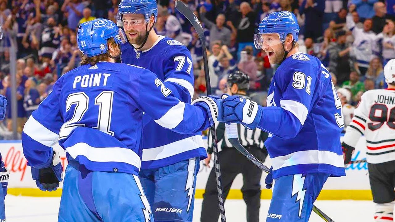 Dave Mishkin calls Lightning vs Blackhawks highlights (4/1/2022)