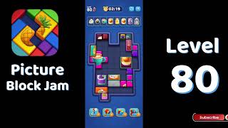 Picture Block Jam Level 80 Walkthrough 🧩🎮 | Puzzle Gameplay & Solution | Solutionguruji