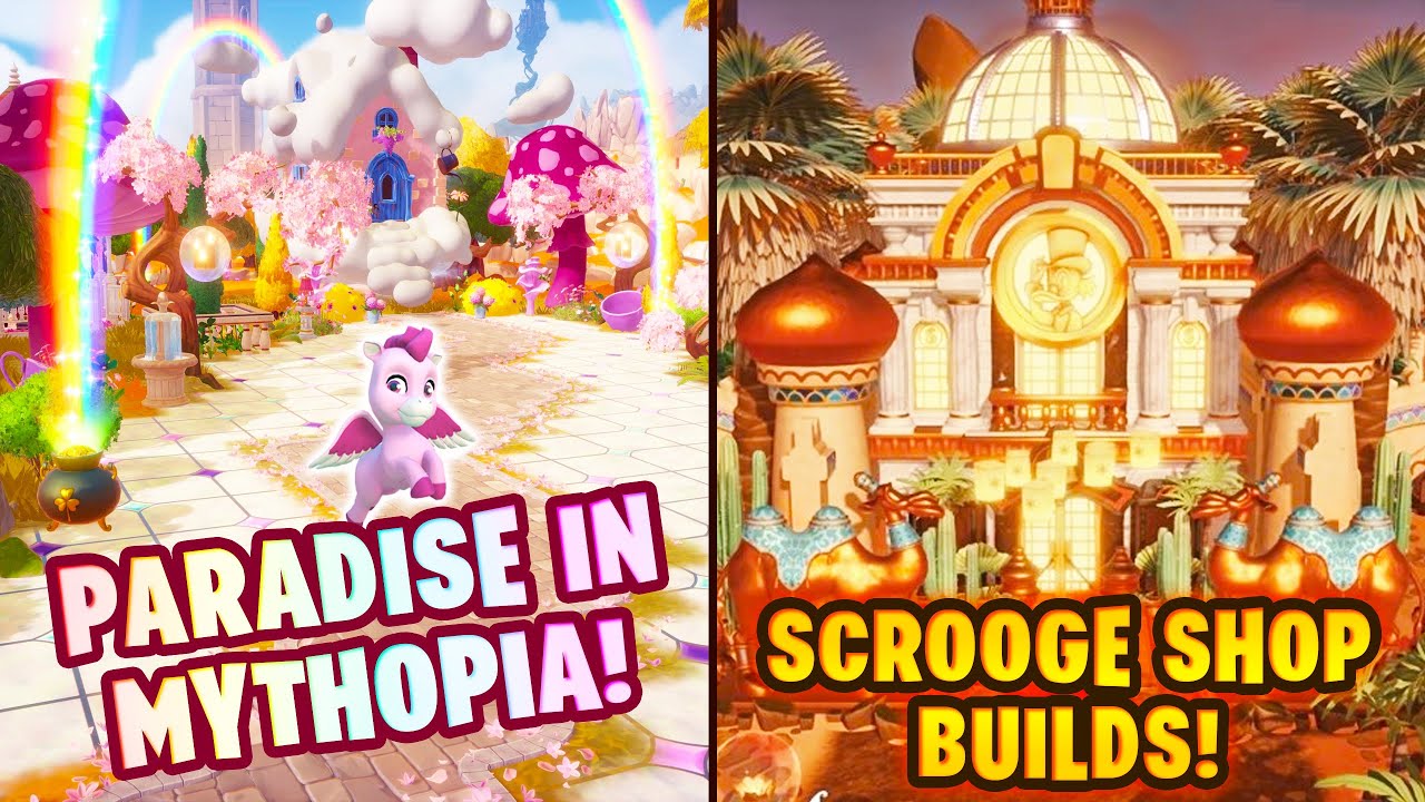 Agrabah Walls Inspiration, Scrooge Shop Builds + MORE INSANE BUILDS in Disney Dreamlight Valley.