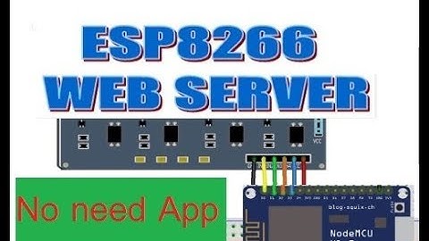 ESP8266 web server control IOT project