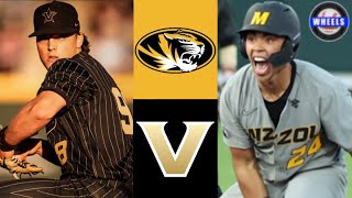 Missouri vs #7 Vanderbilt Highlights | 2024 College Baseball Highlights