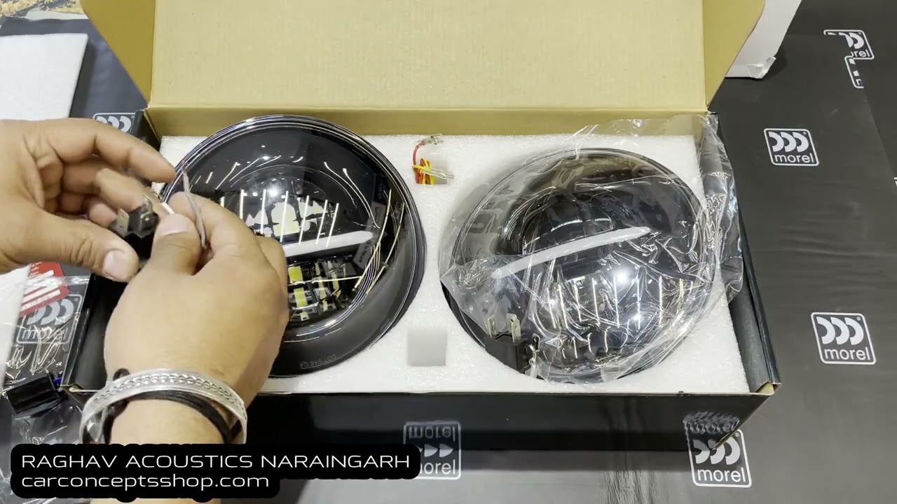 Mahindra Thar front led headlights unboxing and specifications