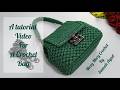 ​💚 تعلمي طريقة عمل حقيبة كروشيه صغيرة (Mini Bag) بغرزة الحشو الأنيقة - للمبتدئين Crochet bah