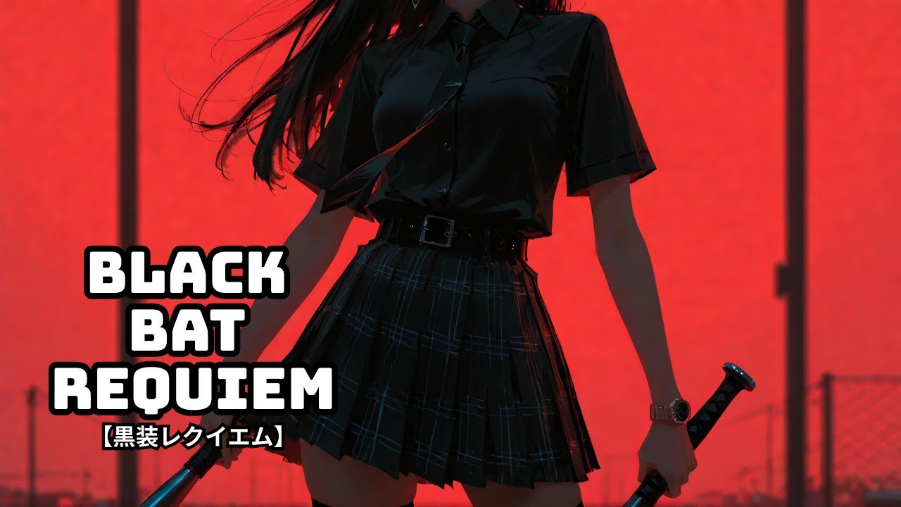 【Free BGM / Dark Rock】BLACK BAT REQUIEM｜Guitar-Driven Dark Rock Instrumental｜黒装レクイエム