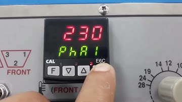 HASHIMA FUSING MACHINE HP-900LFS E6C TEMPRECHER SETTING