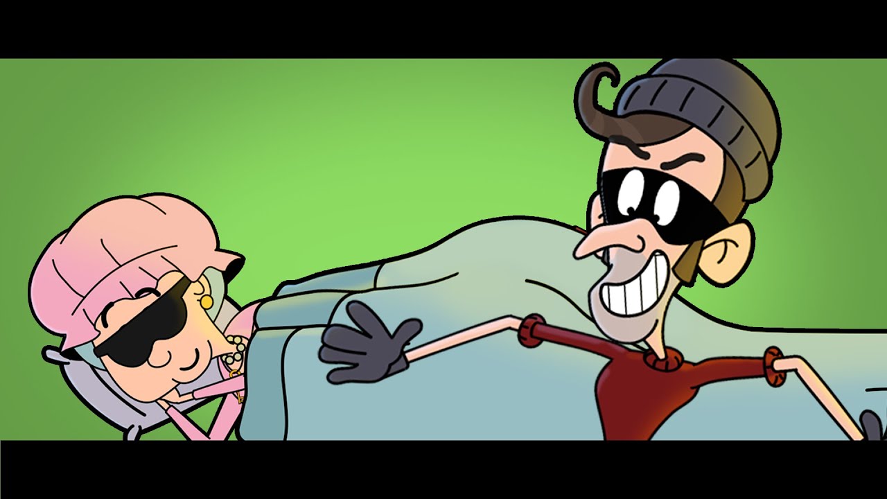 A stupid thief from Marta's house - Funny Cartoon