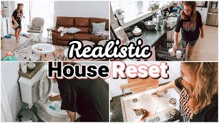 Realistic Cleaning Motivation Whole House Reset 2023 Clean With Me SAHM Routine