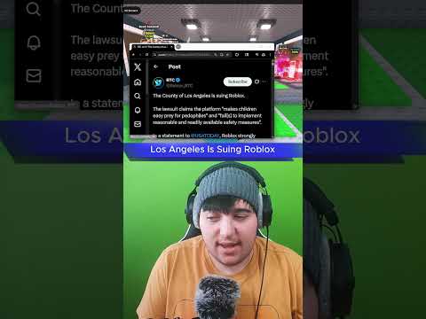 Los Angeles County Is Suing Roblox #shorts